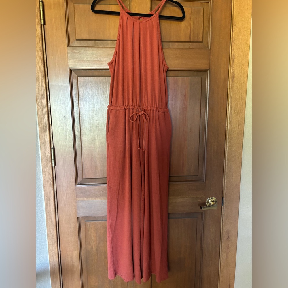 All in Favor Jumpsuit Muted Orange M
